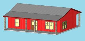 Option3b SF Metal Bldg_Front